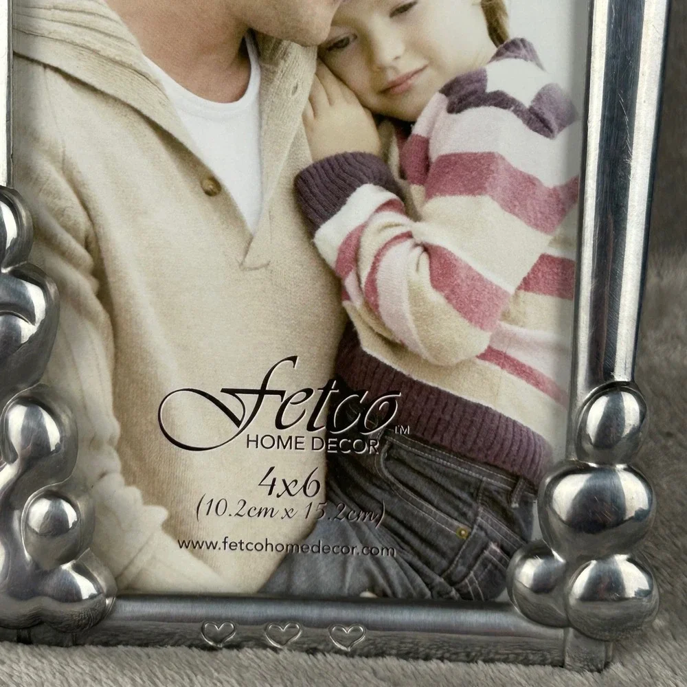 Fetco Home Decor Monica Family Is Forever Silver Tone 4x6 House Picture Frame